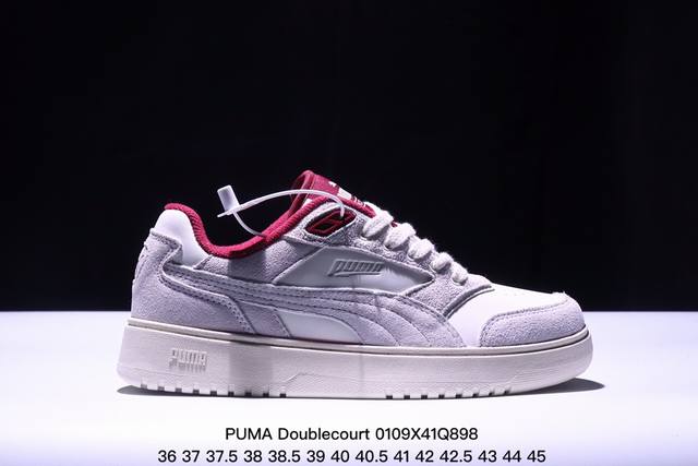 公司级puma Doublecourt 潮流运动 防滑耐磨 低帮 彪马板鞋 货号:293283 01 尺码:35.5 36 37 37.5 38 38.5 39