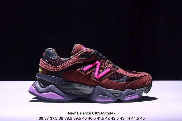 公司级new Balance 公司级版本 Nb9060 联名款 复古休闲运动慢跑鞋 鞋款灵感源自设计师本人对夏日的怀日回忆。鞋面大身由空间双格及磨砂鞋面拼接而生