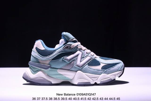 公司级new Balance 公司级版本 Nb9060 联名款 复古休闲运动慢跑鞋 鞋款灵感源自设计师本人对夏日的怀日回忆。鞋面大身由空间双格及磨砂鞋面拼接而生