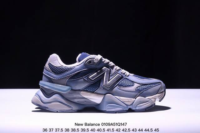 公司级new Balance 公司级版本 Nb9060 联名款 复古休闲运动慢跑鞋 鞋款灵感源自设计师本人对夏日的怀日回忆。鞋面大身由空间双格及磨砂鞋面拼接而生