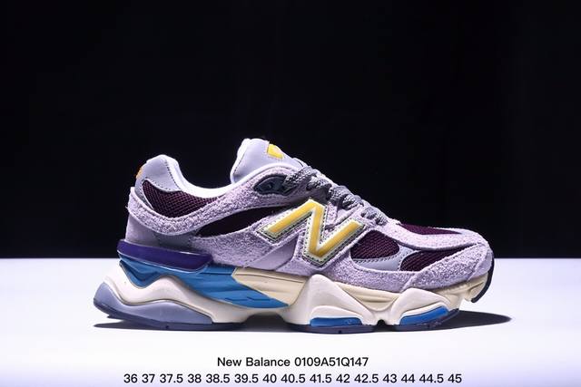 公司级new Balance 公司级版本 Nb9060 联名款 复古休闲运动慢跑鞋 鞋款灵感源自设计师本人对夏日的怀日回忆。鞋面大身由空间双格及磨砂鞋面拼接而生