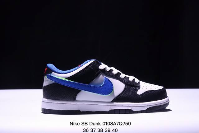 耐克nike Sb Dunk Low Pro 扣篮系列复古低帮休闲运动滑板板鞋。采用脚感柔软舒适zoomair气垫，有效吸收滑板等极限运动在落地时带来的冲击力，