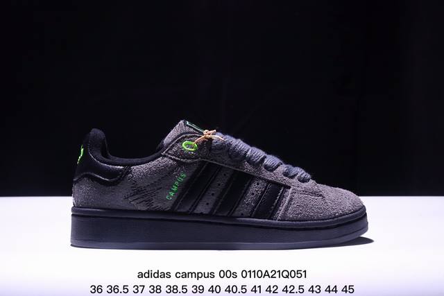 Adidas Originals Campus 00S 舒适潮流 防滑耐磨轻便 面包风低帮百搭板鞋ie8349 #鞋款以经典复古鞋型 Campus 为蓝本打造全