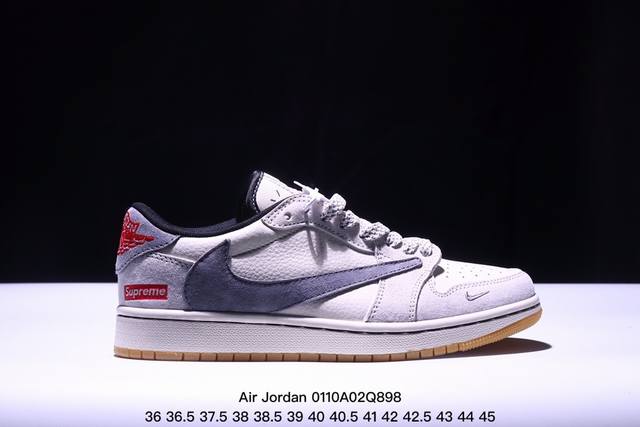 公司级aj1倒勾travis Scott X Air Jordan 1 ” Reverse Mocha “ Aj1乔1 Ts 闪电 联名倒钩 低帮文化篮球鞋 完