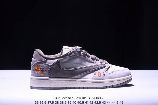 海外爆款限量发售！公司级 Travis Scott X Fragment Design X Jordan Air Jordan 1 Low Og Sp “悟空”