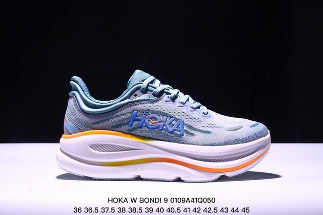 公司级小红书推荐hoka W Bondi 9全新配色 这个品牌来自于新西兰的毛利语，Hoka表示大地，One One表示飞越，连起来就是飞越地平线，One On