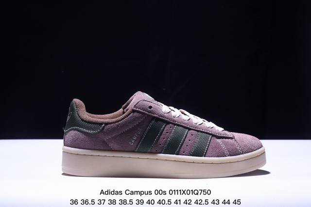 阿迪达斯adidas Originals Campus 00S系列 面包风经典复古低帮百搭休闲运动板鞋 货号:Hq9072 尺码:36 36.5 37 38 3