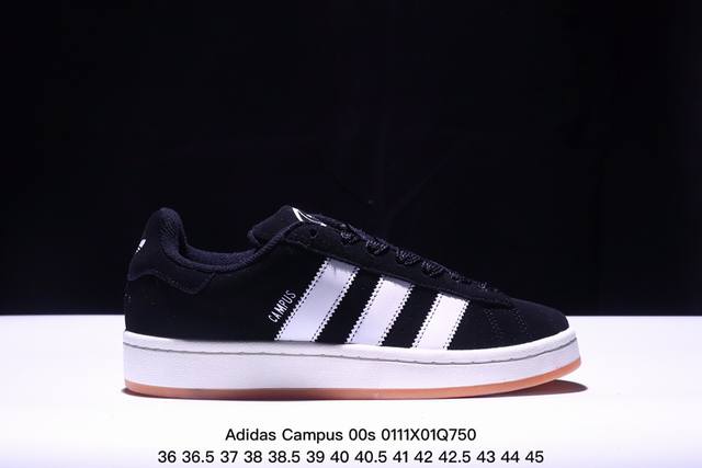 阿迪达斯adidas Originals Campus 00S系列 面包风经典复古低帮百搭休闲运动板鞋 货号:Hq9072 尺码:36 36.5 37 38 3