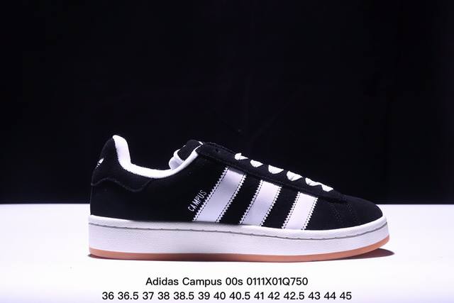 阿迪达斯adidas Originals Campus 00S系列 面包风经典复古低帮百搭休闲运动板鞋 货号:Hq9072 尺码:36 36.5 37 38 3