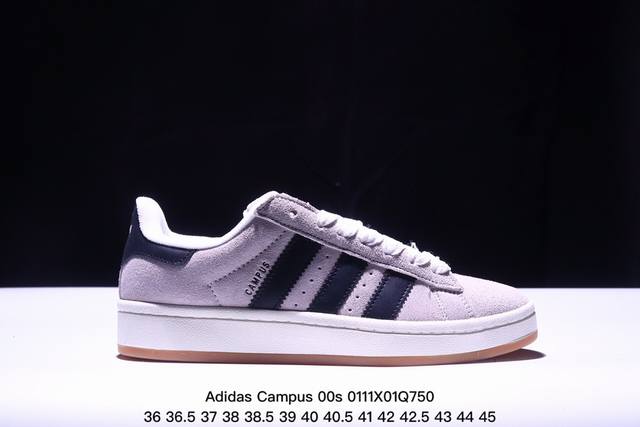 阿迪达斯adidas Originals Campus 00S系列 面包风经典复古低帮百搭休闲运动板鞋 货号:Hq9072 尺码:36 36.5 37 38 3