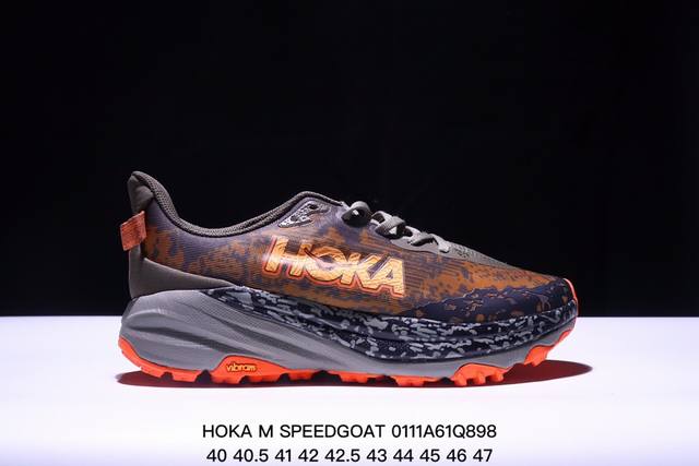 公司级小红书推荐hoka M Speedgoat 6全新配色 这个品牌来自于新西兰的毛利语，Hoka表示大地，One One表示飞越，连起来就是飞越地平线，On