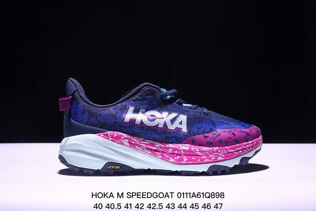 公司级小红书推荐hoka M Speedgoat 6全新配色 这个品牌来自于新西兰的毛利语，Hoka表示大地，One One表示飞越，连起来就是飞越地平线，On