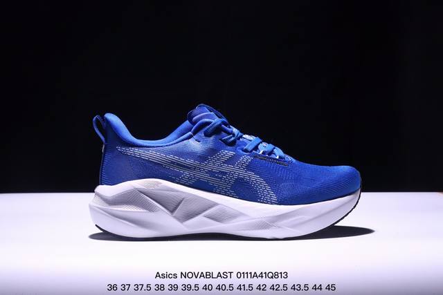 公司级asics Novablast 5 Le轻量跑鞋 低帮轻量透气缓震休闲运动跑步鞋 Novablast 5 鞋款秉承 Asics 设计理念 尊重日本的“改善