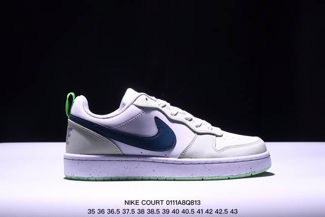 真标耐克 Nike Court Borough Low 低帮百搭透气休闲运动板鞋 经典耐用的设计 兼顾舒适脚感和出众风范 演绎匠心之作 结构性的支撑贴合感结合复