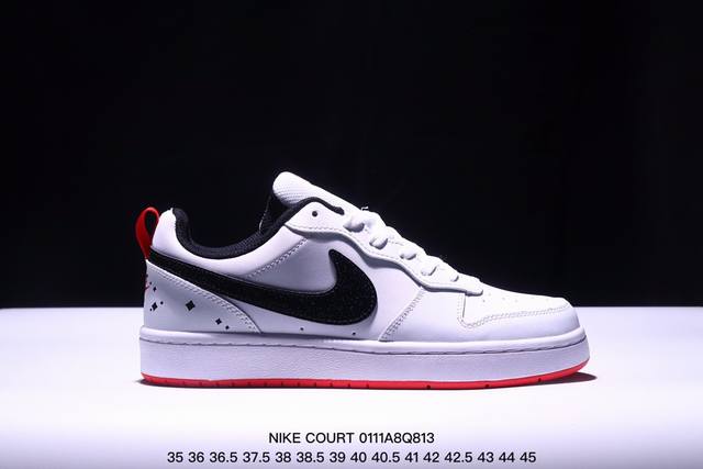 真标耐克 Nike Court Borough Low 低帮百搭透气休闲运动板鞋 经典耐用的设计 兼顾舒适脚感和出众风范 演绎匠心之作 结构性的支撑贴合感结合复