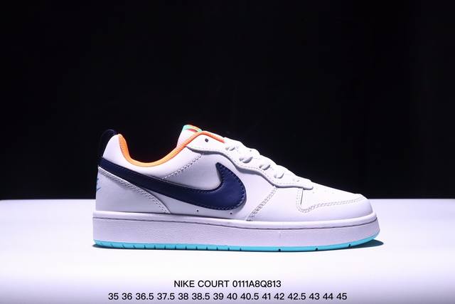 真标耐克 Nike Court Borough Low 低帮百搭透气休闲运动板鞋 经典耐用的设计 兼顾舒适脚感和出众风范 演绎匠心之作 结构性的支撑贴合感结合复