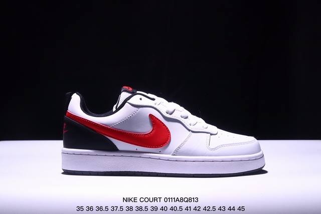 真标耐克 Nike Court Borough Low 低帮百搭透气休闲运动板鞋 经典耐用的设计 兼顾舒适脚感和出众风范 演绎匠心之作 结构性的支撑贴合感结合复