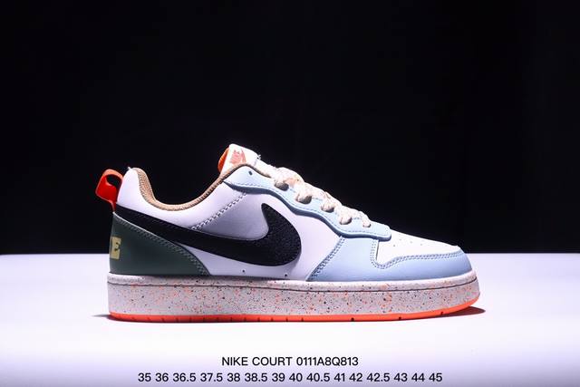 真标耐克 Nike Court Borough Low 低帮百搭透气休闲运动板鞋 经典耐用的设计 兼顾舒适脚感和出众风范 演绎匠心之作 结构性的支撑贴合感结合复