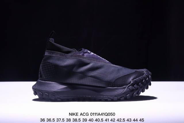 公司级nike Acg Mountain Fly Gore-Tex 机能风格 复古登山潮流板鞋运动慢跑鞋。乱石嶙峋，雨水湿滑，户外状况频发，你的双脚需要有力保护