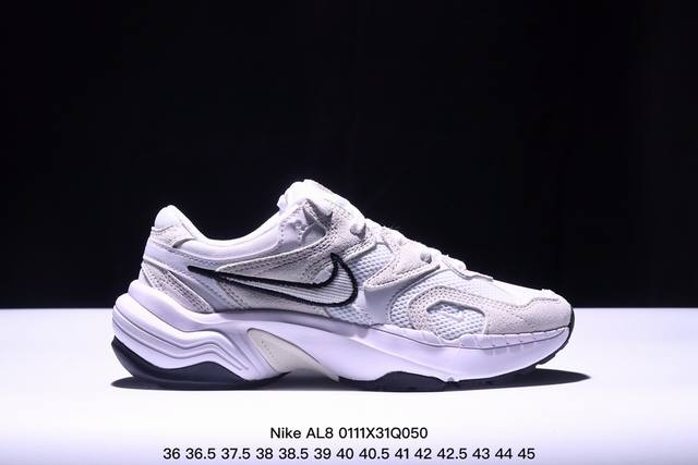 公司级nike Al8 复古单品 公司级nike Al8 舒适简约 减震耐磨 低帮 跑步鞋 女款 黑白红 货号：Fj3794-400 尺码：36 36.5 37