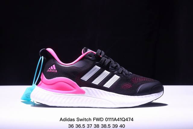 Adidas Switch Fwd 阿尔法 公司级 Adidas Switch Fwd阿尔法爆米花网面透气休闲跑鞋 货号：Cg4362 尺码：36 36.5 3