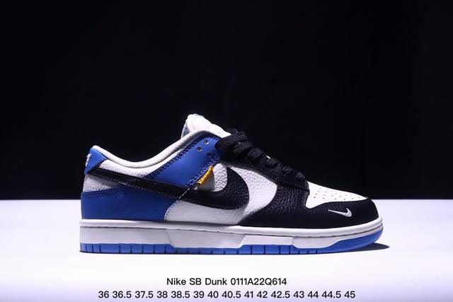 海外爆款限量发售！高端定制nike Sb Dunk Low闪电联名 Unione黑白蓝 藤原浩联名 高端定制 低帮休闲板鞋 定制鞋盒 大厂纯原品质出货 超高清洁