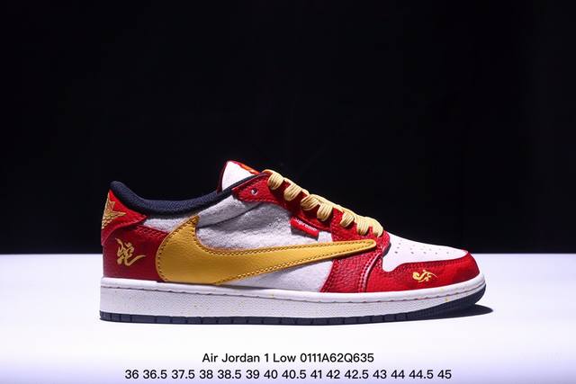 海外爆款限量发售！公司级 Travis Scott X Fragment Design X Jordan Air Jordan 1 Low Og Sp “Sup