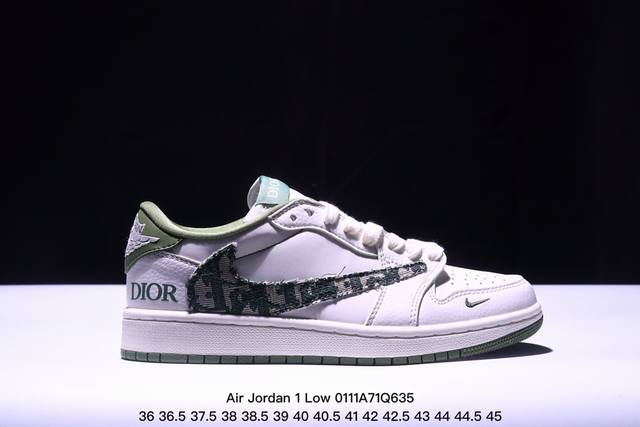 海外爆款限量发售！公司级 Travis Scott X Fragment Design X Jordan Air Jordan 1 Low Og Sp 迪奥联名