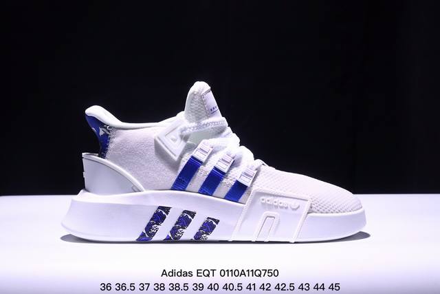 阿迪达斯adidas 反光系列 采用原装圆筒针织鞋面，市面最为正确eva轻量高弹大底 三叶草新品adidas Eqt Basketball Adv 系列街头篮球