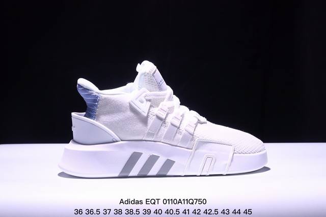 阿迪达斯adidas 反光系列 采用原装圆筒针织鞋面，市面最为正确eva轻量高弹大底 三叶草新品adidas Eqt Basketball Adv 系列街头篮球