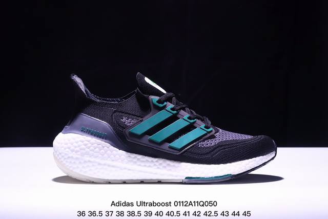 真标阿迪达斯adidas Ultraboost Ub21全掌爆米花休闲运动跑鞋 采用网材搭配反光皮革鞋面 配上stretchweb网格外底和boost中底 货号