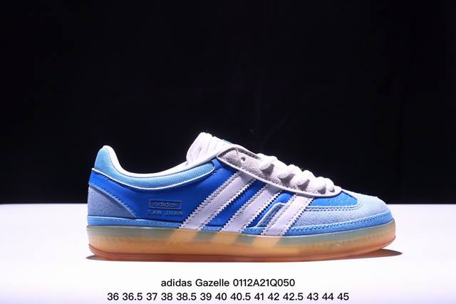 Adidas Originals Gazelle Indoor 三叶草休闲防滑耐磨低帮板鞋 纯原版本 鞋头出色设计 塑就出众贴合感 稳固的后跟贴合足部曲线设计