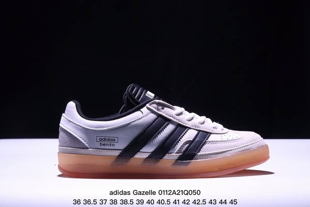 Adidas Originals Gazelle Indoor 三叶草休闲防滑耐磨低帮板鞋 纯原版本 鞋头出色设计 塑就出众贴合感 稳固的后跟贴合足部曲线设计