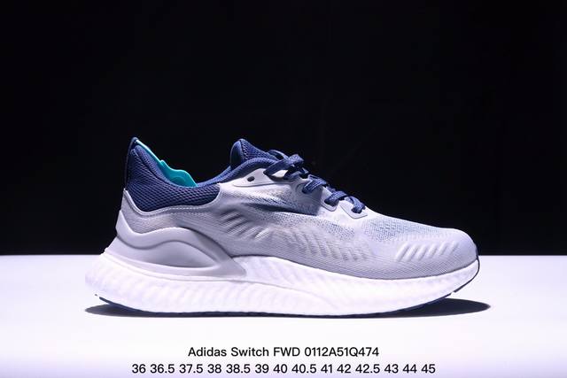 Adidas Switch Fwd 阿尔法 公司级 Adidas Switch Fwd阿尔法爆米花网面透气休闲跑鞋 货号：Cg4362 尺码：36 36.5 3