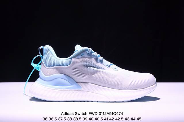 Adidas Switch Fwd 阿尔法 公司级 Adidas Switch Fwd阿尔法爆米花网面透气休闲跑鞋 货号：Cg4362 尺码：36 36.5 3