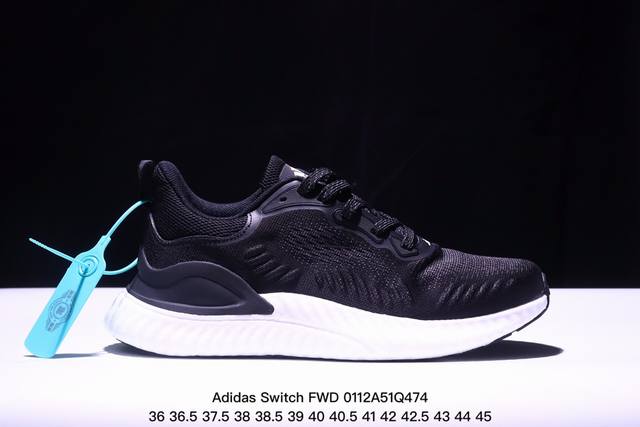 Adidas Switch Fwd 阿尔法 公司级 Adidas Switch Fwd阿尔法爆米花网面透气休闲跑鞋 货号：Cg4362 尺码：36 36.5 3