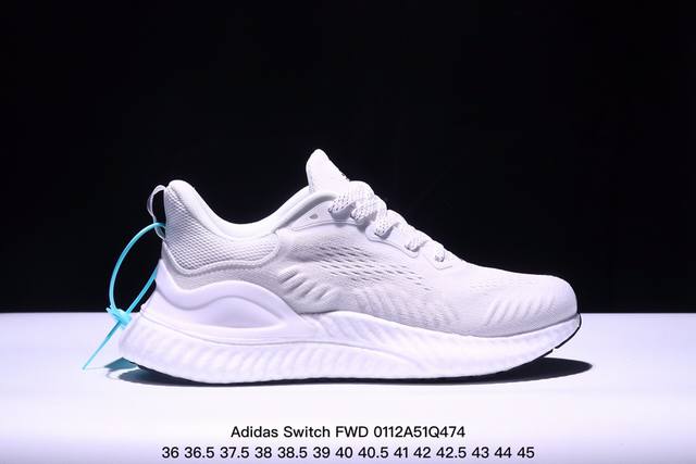 Adidas Switch Fwd 阿尔法 公司级 Adidas Switch Fwd阿尔法爆米花网面透气休闲跑鞋 货号：Cg4362 尺码：36 36.5 3