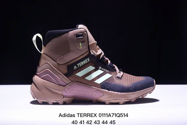 公司级adidas Terrex Swift R3 Mid Gtx阿迪达斯男子防水登山鞋 货号:Gy6765 尺码：40～45 Xm0111Q514