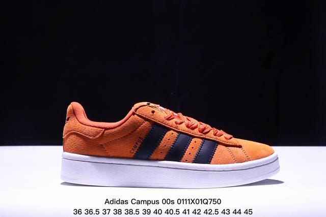 阿迪达斯adidas Originals Campus 00S系列 面包风经典复古低帮百搭休闲运动板鞋 货号:Hq9072 尺码:36 36.5 37 38 3