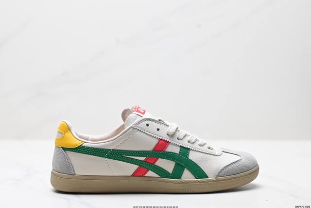 公司级亚瑟士 Onitsuka Tiger Tokuten 复古低帮休闲跑鞋 实拍首发 鞋跟 鞋舌处印有鬼塚虎特有的品牌Logo标志 提升品牌的认知度 柔软内里