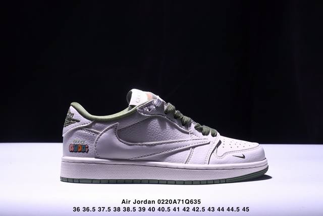 Travis Scott X Fragment Design X Jordan Air Jordan 1 Low Og Sp 古驰联名 “米白清新绿” 多方联名